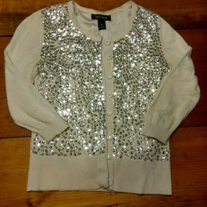 White House Black Market Sequin Cardigan